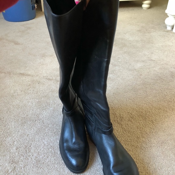 Ralph Lauren Tall Black Boots - Picture 2 of 5